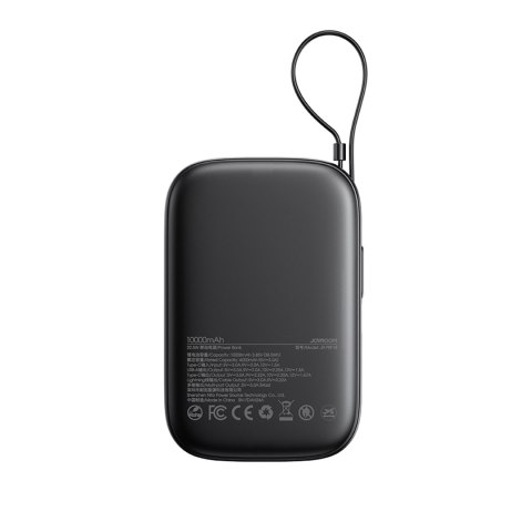 Powerbank 10000mAh z wbudowanym kablem 22.5 iPhone Lightning USB-C 0.25 cm - czarny Powerbank 10000mAh z wbudowanym kablem 22.5 iPhone Lightning USB-C 0.25 cm - czarny