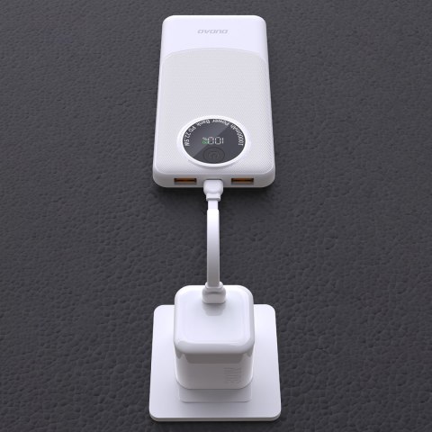Powerbank K12 10000mAh USB-A USB-C PD22.5W - biały Powerbank K12 10000mAh USB-A USB-C PD22.5W - biały