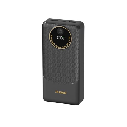 Powerbank K12 10000mAh USB-A USB-C PD22.5W - czarny Powerbank K12 10000mAh USB-A USB-C PD22.5W - czarny