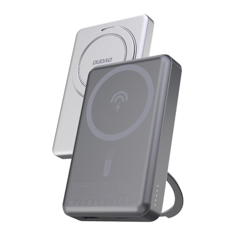 Powerbank K28 10000mAh z MagSafe z metalową obudową i podstawką PD 22.5W - srebrny Powerbank K28 10000mAh z MagSafe z metalową obudową i podstawką PD 22.5W - srebrny