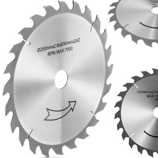 Tarcza do piły tarczowej do cięcia drewna śr. 250/ 30 mm