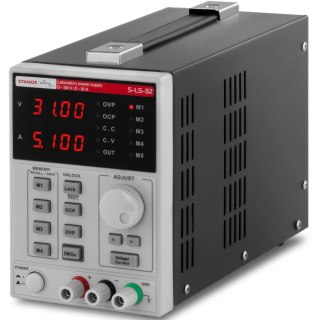 Zasilacz laboratoryjny serwisowy z funkcją pamięci LED 0-30 V 0-10 A DC